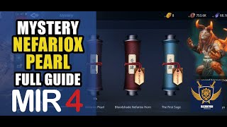 Nefariox Pearl Mystery FULL GUIDE  MIR4 Mystery Full Guide Clue 1 2 3 4 5 6 7 and 8 [upl. by Yhtak]