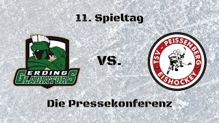 TSV Erding quotGladiatorsquot vs TSV Peißenberg quotEishacklerquot  Die Pressekonferenz [upl. by Allimac]