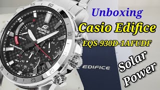 UNBOXING  Casio Edifice Solar Power EQS930D1AVUDF [upl. by Namus]