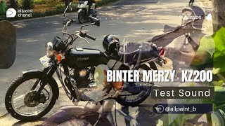 Kawasaki kz200 Binter merzy soundtest [upl. by Eimilb]