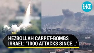 1000 Strikes Hezbollah Jolts Israeli Settlements In ATGM Attacks  Watch [upl. by Bivins]