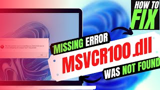 2023 How To Fix MSVCR100dll Missing Error ✅Not found error💻 Windows 10117 💻 3264bit [upl. by Syd]