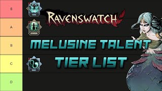 Melusine Talent Tier List [upl. by Neoma]