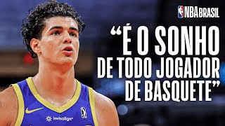 Gui Santos fala sobre a oportunidade de representar os Warriors na NBA  Entrevista [upl. by Fe799]