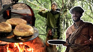 Making Campfire BANNOCK Bread  Prepping for a Highland Expedition ft Fandabi Dozi [upl. by Yotal651]