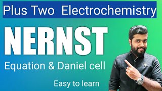 Nernst Equation amp its derivation for Daniel cell  എളുപ്പത്തിൽ പഠിക്കാം 12th Chemistry Part 1 [upl. by Ennoryt]