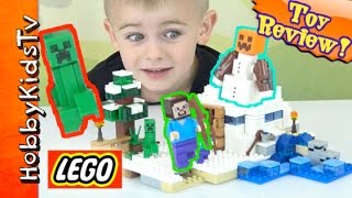 Lego Minecraft The Snow Hideout Set [upl. by Chang]