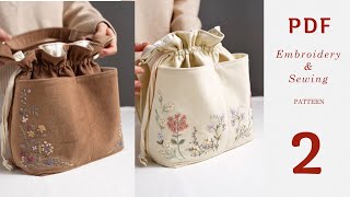 Velvet Umi Bag tutorial  Part 2  sewing the bag [upl. by Kenric]