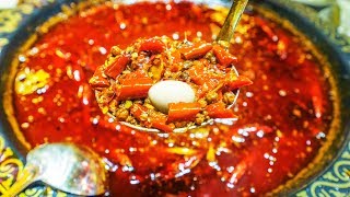 EXTREME SPICY CHINESE FOOD CHALLENGE in SICHUAN China  DEATH LEVEL SPICY HOT POT CHALLENGE [upl. by Goeger]