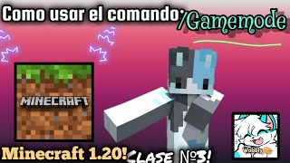 Clase de comandos №3Como usar el comando Gamemode en Minecraft 120😱Tutorial2024 Wobblycookie🍪 [upl. by Gennifer]