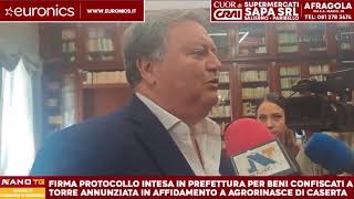 Firma protocollo Intesa in Prefettura per beni confiscati a Torre Annunziata [upl. by Redford]