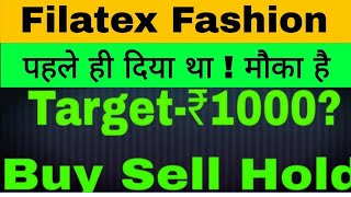 Filatex Fashion Share Latest News  Filatex Share News  Filatex India Share Target [upl. by Cathie]