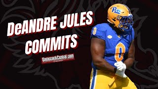 Breakdown Pittsburgh transfer DT DeAndre Jules commits to South Carolina [upl. by Nolana546]