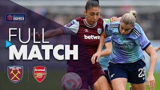 Full Match West Ham United v Arsenal  Barclays WSL 202425 [upl. by Rosena]