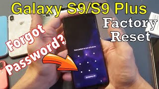 Galaxy S9  S9 Forgot Password How to Factory Reset 2 Ways [upl. by Maroj]