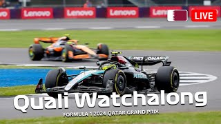 🔴F1 Live Qatar GP Quali  Commentary  Live Telemetry [upl. by Ramad]