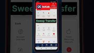 Kotak Mahindra Bank Sweep Transfer kya hai kotakmahindra trendingshorts viralshorts [upl. by Acnaib834]