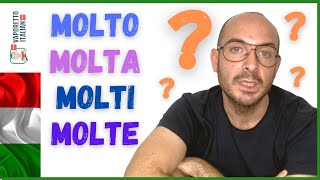 Questa lezione è MOLTO importante  Come usare MOLTO MOLTA MOLTI e MOLTE in italiano [upl. by Einehpets]