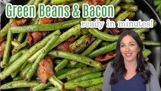 Make the BEST Green Beans and Bacon Recipe EVER [upl. by Yvehc]