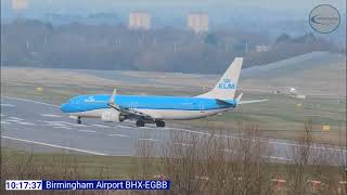 Birmingham Airport LIVE 17012024 aviation [upl. by Nolrah]