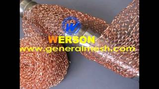 Knitted meshdemister pads knit mesh filter meshwwwgeneralmeshcom [upl. by Ier]