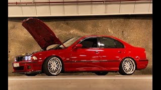 BMW E39 M5 V8 exhaust sound Cold start revvs flyby acceleration M5 BMW [upl. by Kamila]