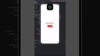 FaceID Integration amp Usage  SwiftUI Tutorial shorts faceid swiftuicodes framework components [upl. by Yentrac]