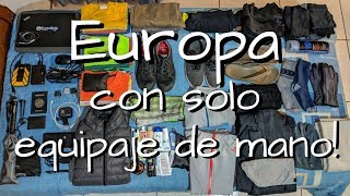 Cómo empacar para Europa cosas que llevar en la maleta Viajando con solo equipaje de mano [upl. by Atiuqel287]