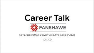 Harnessing AIs Potential A Career Talk at Fanshawe College [upl. by Childers]