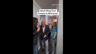 The West Wing cast brings Waukesha Co Dem volunteers donuts [upl. by Fairbanks]