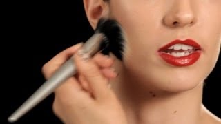 How to Use a Stippling Brush  Makeup Tips [upl. by Neerak]