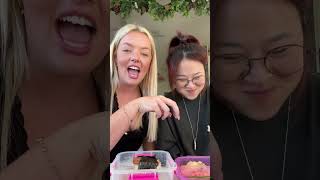 My bestie reviews my lunch box brideydrake jinyandfood lunchbox foodreview [upl. by Enneira251]