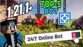 How to Add 247 AFK BOT For your Minecraft Server V1211 l Aternos l TOP 5 Bot l No Ban l [upl. by Backler]