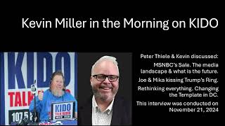 Peter Thiele visits Kevin Miller on KIDO Boise 112124 [upl. by Borman665]