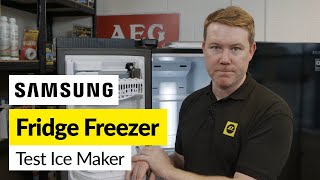 Samsung Fridge Freezer Ice Maker Test  Reset Your Ice Maker QUICKLY [upl. by Atinnod]