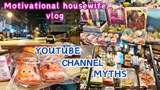 Motivational Housewife Vlog\\How to make YouTube channel \\8 Amazing YouTube channel Myths [upl. by Hasseman475]