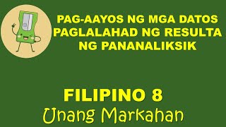 PAGAAYOS NG MGA DATOS SA PANANALIKSIK PAGLALAHAD NG RESULTA NG PANANALIKSIK ARALIN SA FILIPINO [upl. by Ressan128]