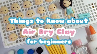 Beginners Guide to Air Dry Clay  Air Dry Clay Tutorial [upl. by Wallache]