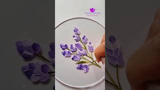 Lavenders on Acrylic Sheet artbideo flowerpainting artwork viral wocol [upl. by Stacy]