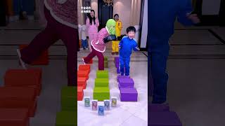 Box Jumping Challenge So Exciting Save It For LaterFunnyFamily PartyGames [upl. by Courcy]