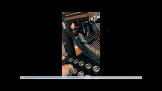 Underwood No 5 Margin Release Button on typewriters [upl. by Lester523]