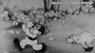 Bosko the SheepHerder 1933 Looney Tunes Bosko Cartoon Short Film  Review [upl. by Anoblav430]