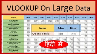 Excel Expert Shares Top VLOOKUP Techniques for Large Data ।। VLOOKUP SE बड़ा Data कैसे Handle करें । [upl. by Akciret148]