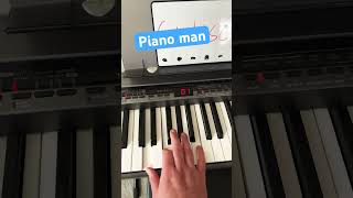 Piano man quick lesson piano pianolesson pianotutorial [upl. by Newlin]