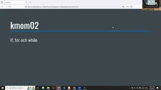 python kmom02 föreläsning del 1 [upl. by Yornek]