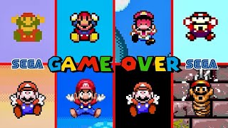 All Mario SEGA Bootlegs GAME OVER Screens [upl. by Holly101]