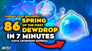 All Spring of the First Dewdrop Locations  Fast Farming Route  Ascension Material  Genshin Impact [upl. by Sunshine]