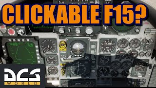 DCS FC3 F15 Clickable Mod Showcase and How to Install it [upl. by Waddle]