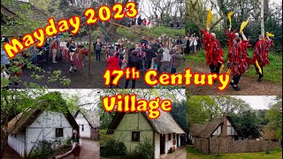 Medieval Festival  Maypole Dancing  Morris Dancing  17th Century Village  Little Woodham May Day [upl. by Anuahsed778]