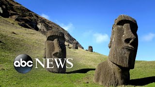 The history of the massive Easter Island statues l GMA [upl. by Sabanrab708]